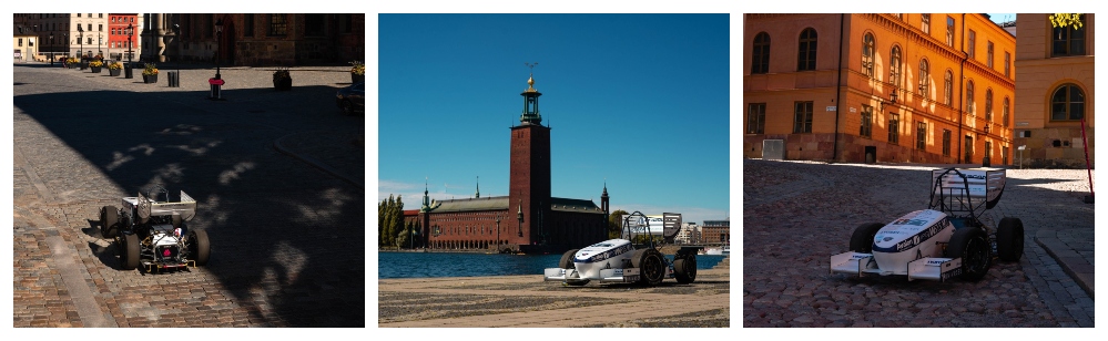 Collage of the Formula Student Car