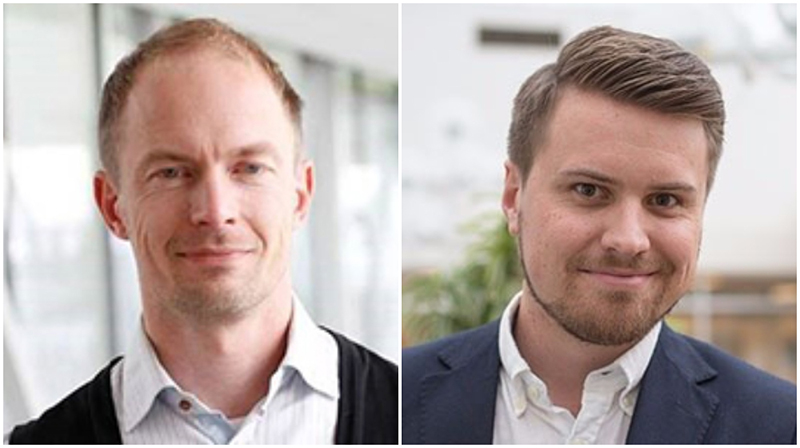 Portraits of Marcus Martinsson and Christoffer Wahlborg.