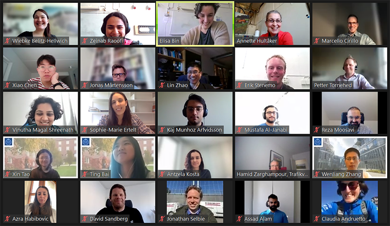 Screenshot from the JRC kickoff zoom meeting